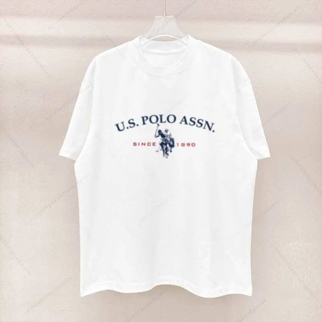 T-shirt homme en coton style simple Polo lettre imprimée graphique décontractée col rond homme manches courtes hauts livraison gratuite