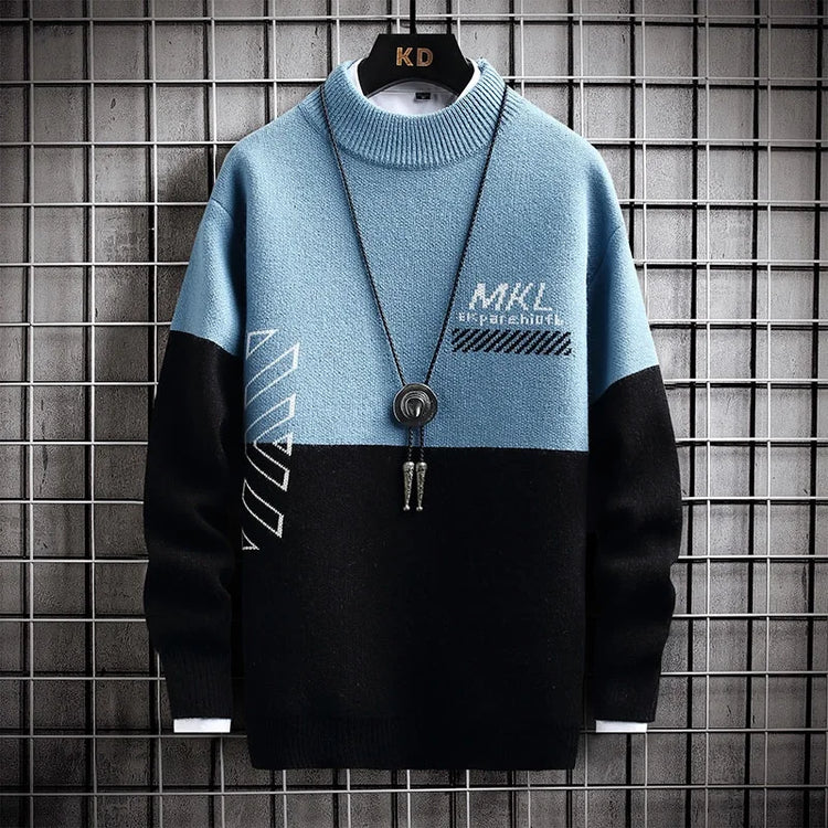 Fashion Sweater For Men Pullovers Men's Clothing Knit Men's Sweat-shirt Autumn Casual Hombre Warm Solid Spring Male Streetwear