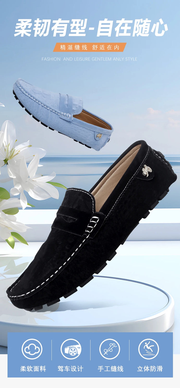Scarpe Italiane Formali da Uomo, Mocassini in Pelle Fatti a Mano, Scarpe Casual da Guida, Slip-on di Lusso Comodi per Uomo