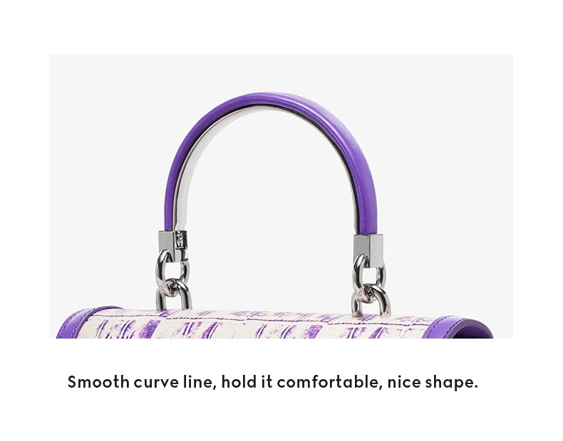 BAFELLI 2025 NUOVA BORSA DA DONNA MARCHIO DI Lusso K GOLD SERIES MODA VIOLA Borsa da sera Spalla Stile invernale Lana CASUALE