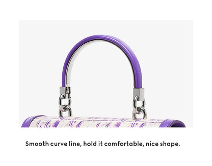 BAFELLI 2025 NUOVA BORSA DA DONNA MARCHIO DI Lusso K GOLD SERIES MODA VIOLA Borsa da sera Spalla Stile invernale Lana CASUALE