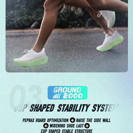 IRUNSVAN Surface 2000 Nylon Running Shoes for men Professional High Springback Training Women Outdoor Fitness Sport Shoes  ﻿ PlatiNum