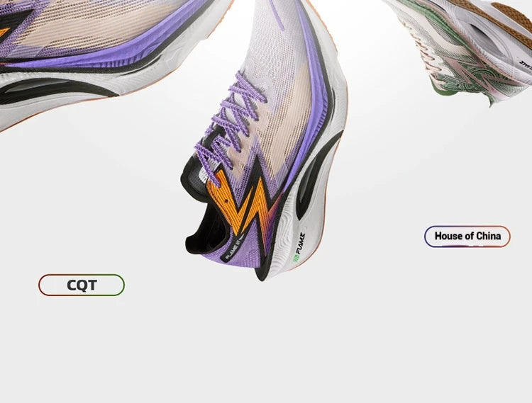 361 Degrees FLAME 3.0 Men Women Running Shoes Carbon Plate Racing Rebound Stable Breathable Wear-resistant Sneakers 672412207 PlatiNum