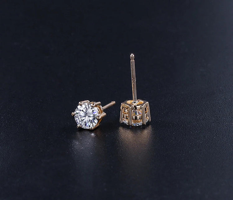 2 certificati GRA orecchini a bottone Moissanite Pass Diamond tester Pen For Men Women 925 Silver 18K Plated Wedding Gemstone platinumshop