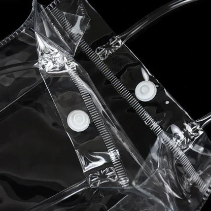 10/20Pcs Transparent Gift Bag with Handle Wedding Birthday Party Candy Gift Packaging Reusable Tote Bag Christmas Baby Shower - PlatiNum