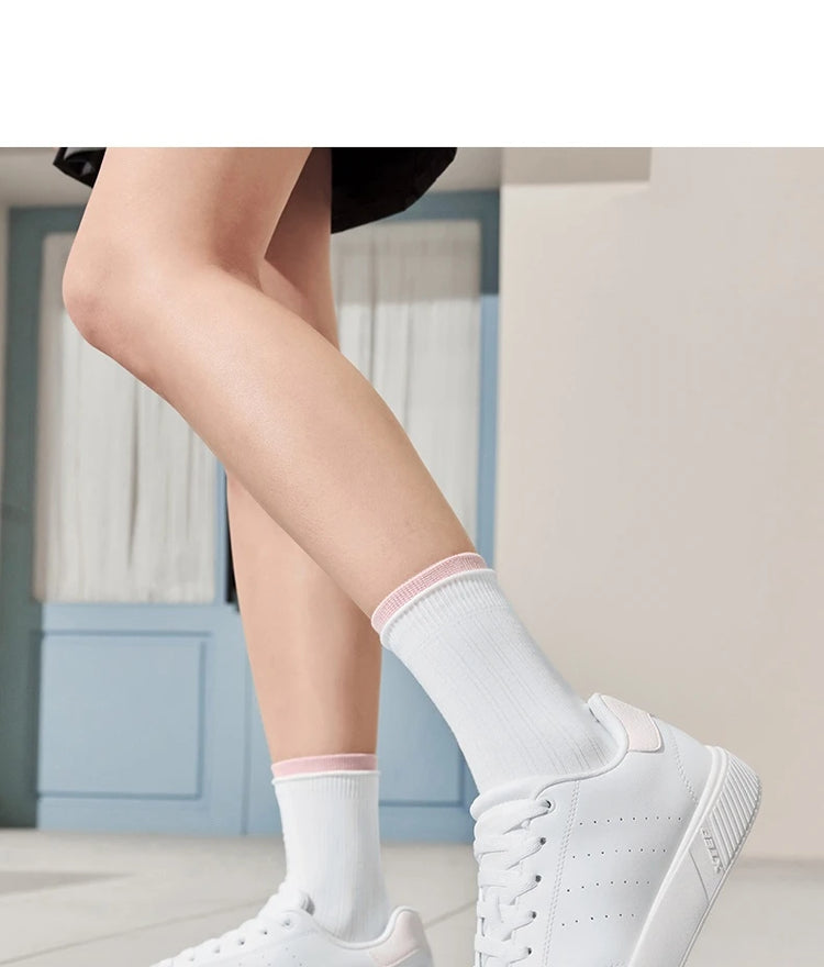 Xtep Scarpe da skateboard per donna 2025 Estate Leggero Durata Tempo libero Moda Lace Up Street Stlye Scarpe 874118310012