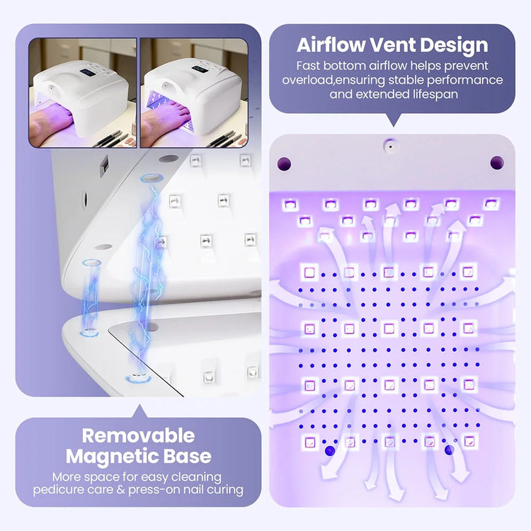 Professional UV LED Nail Lamp Single Thumb Auto Sensor Gel Nail Curing Lamp Fast Drying Nail Dryer for Manicure Pedicure Salon