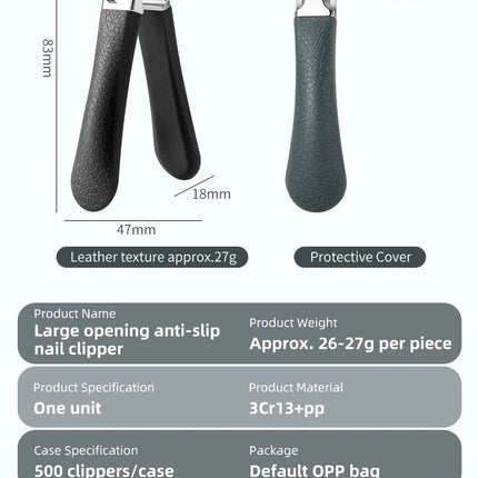 1pcs Clipper For Thick Nails Heavy-Duty Large Jaw Opening Manicure Tools Unisex For Fingernails Toenails Senior Citizen Friendly