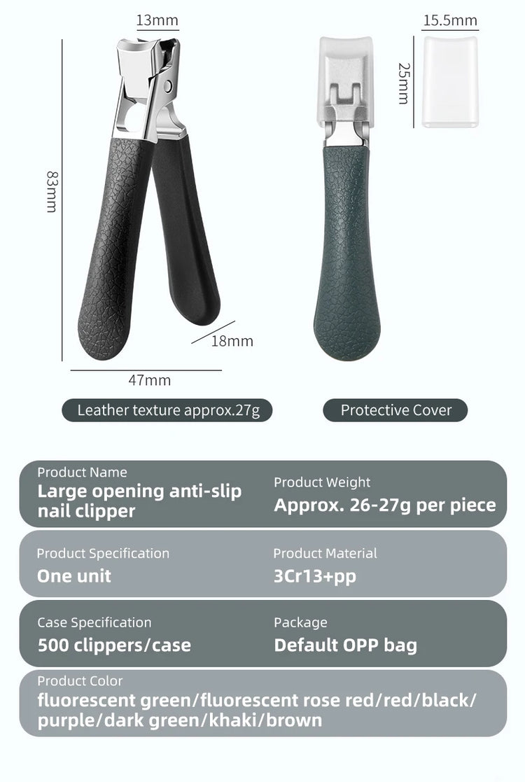 1pcs Clipper For Thick Nails Heavy-Duty Large Jaw Opening Manicure Tools Unisex For Fingernails Toenails Senior Citizen Friendly