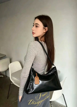 Borsa in pelle morbida, borsa a tracolla da donna, borsa di alta qualità, borsa da lavoro.
