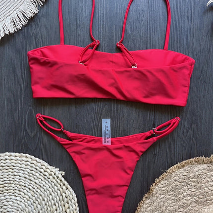 2025 Diamante Bikini Donne Sexy Costume Da Bagno A Fascia Biquini Push Up Costumi Da Bagno Femminile Lucido Costumi da Bagno Floreale Tuta Beachwear platinumshop