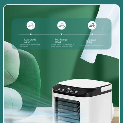 HOMEFISH Umidificatore da Tavolo Silenzioso per Uso Domestico, Ventilatore Portatile USB con Nebulizzatore e Funzione di Raffreddamento