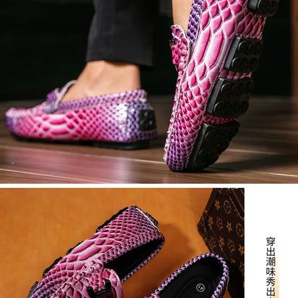Mocassini in Pelle da Uomo 39-46, Scarpe Eleganti per Matrimoni e Feste, Calzature di Alta Qualità, Mocassini Slip-on di Lusso per Uomo