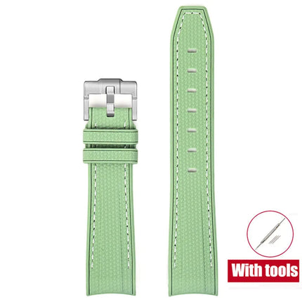 Cinturino in gomma per Swatch X Omega Joint MoonSwatch Cinturino sportivo impermeabile da 20 mm Cinturino con estremità curva in silicone per uomo donna platinumshop