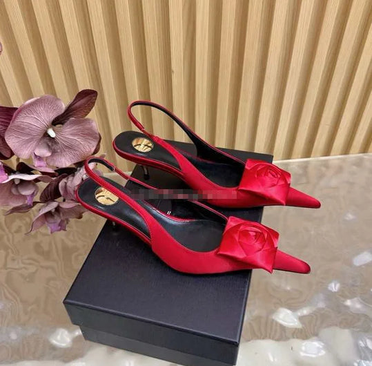 2026 Scarpe col tacco alto da 5,5 cm per donna Taglia 34-43 Sandali da donna a punta di nuova moda Scarpe estive da donna Sandalias De Mujer