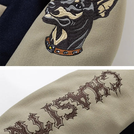 Man Baseball Jacket Winter Letter Embroidery Varsity Jacket Women American Vintage Coat Warm Fashion Hip Hop Original Original