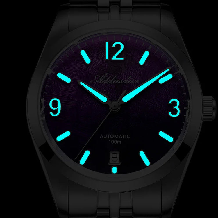 ADDIESDIVE 2026 New Men's Automatic Mechanical Watch 100m Waterproof Sapphire Crystal Calendar Super Luminous Dive Male Watches