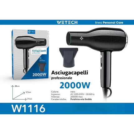 Professional Hair Dryer Collection, Foldable & Compact Household Hair Blow Dryer Series, Multi‑Power 1600‑2200W Ionic Hairdryer for Home Salon Daily Hair Styling