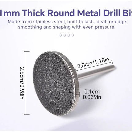 Dead Skin Replaceable Sanding Paper Set for Manicure Pedicure With Metal Disc Nail Drill Bit Calluses Removal Foot Care Tool Acc 2028
