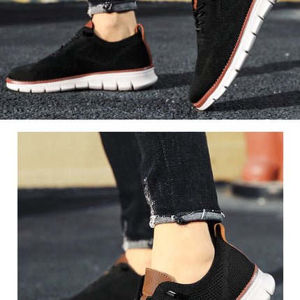 Scarpe Eleganti Casual da Uomo, Sneakers da Passeggio alla Moda, Oxford in Rete per il Lavoro, Leggere con Suola Morbida