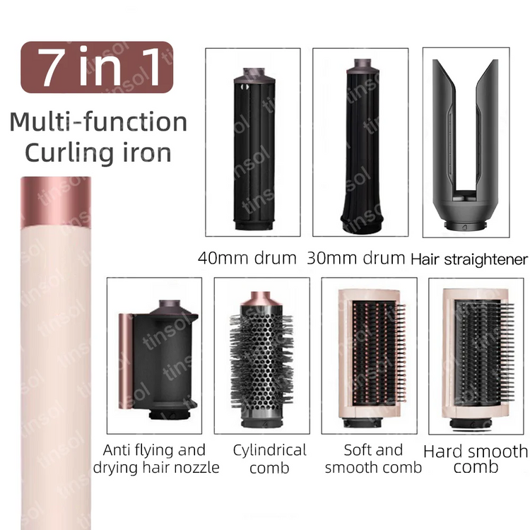 7-in-1 Multifunctional Hair Dryer 110,000 RPM High-Speed Hair Care Negative Ion Hair Dryer Quick Drying, Automatic Curling Set