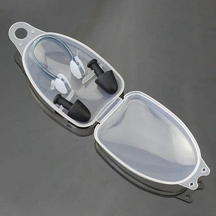 Set di tappi per le orecchie con clip per naso da nuoto, attrezzatura protettiva per allenamento professionale impermeabile per il nuoto, accessori per il nuoto