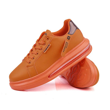 Men's Platform Sneakers Solid Design Sports Running Tennis Sneakers Lace Up Walking Trainers Shoes Casual Outdoor Shoes 39-44