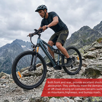 Bicicletta elettrica Heda TX19 1000W 48V 19.2AH Batteria al litio Freno a disco idraulico Pneumatici da 29 pollici Bicicletta elettrica da montagna per adulti