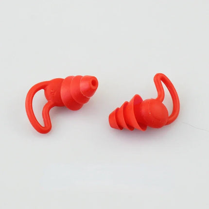 Tappi per Orecchie da Nuoto in Silicone, Protezioni Auricolari Impermeabili a 3 Strati, Tappi Morbidi Antirumore per Adulti