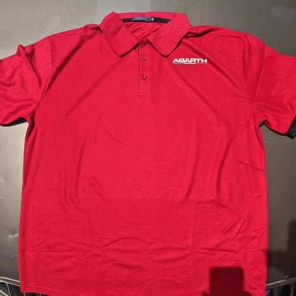 Men's Abarth Scorpion Logo Car Golf Shirt Polo Business Casual Collar Polo Short Sleeve Summer Men's Clothing