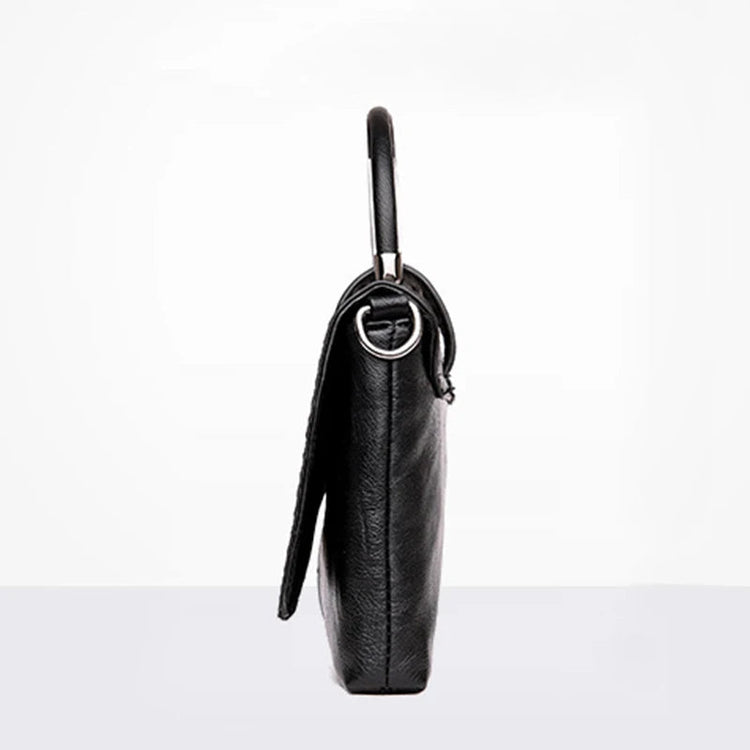 Female Shoulder Messenger Bags Casual Crossbody Bag Black PU Leather 2024Trend Women Stone Print Chain Envelope Clutch Purses PlatiNum