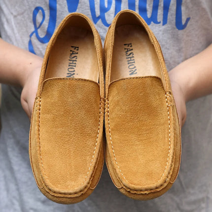 Mocassini da uomo in pelle scamosciata di lusso 2022 scarpe casual da uomo scarpe da barca fatte a mano da uomo Slipon scarpe da guida mocassini maschili Zapatos