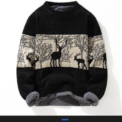 Men's Clothing Male Spring Pullovers Autumn Sweater For Men Men's Sweat-shirt Casual Streetwear Knit Fashion Hombre Warm Solid