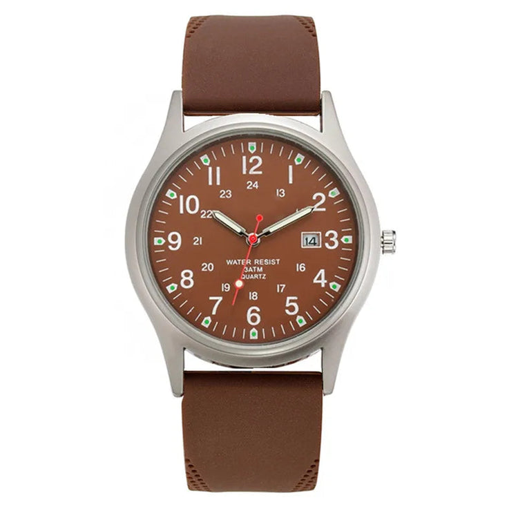 Orologi economici di marca da uomo Studenti Moda Casual Cinturino in silicone Sport Militare Data Orologio da polso al quarzo Nero Relogio Masculino platinumshop