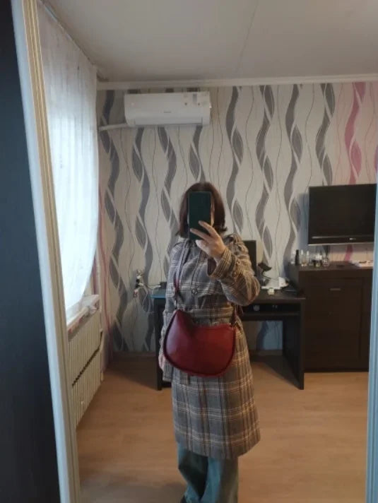 Zency Borsa da donna in vera pelle premium Borsa hobo di lusso Borsa a tracolla moda di grande capacità per moglie amante ragazza regalo Sac