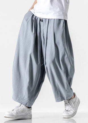 Men's Oversized Wide Leg Pants Comfortable Harajuku Style Joggers Casual Loose Fashion Elastic Waist Streetwear