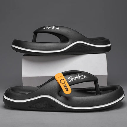 New Men's Women's Slippers Flip Flops Indoor Outdoor Beach Sandals Super Soft Bottom Slides Men's Slippers with Thick Non-slip Sole