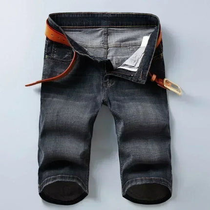Pantaloncini di jeans da uomo estivi sottili dritti classici firmati jeans corti da lavoro marchio di abbigliamento pantaloncini maschili casual coreani elasticizzati