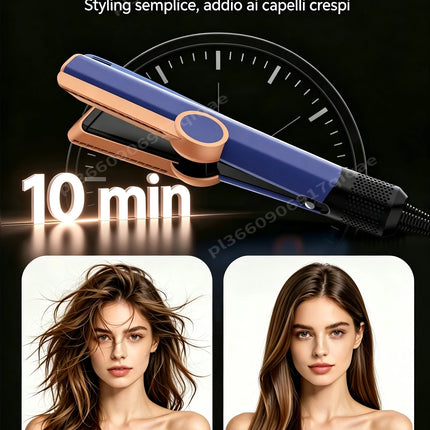 SenCiciMen 2 IN 1 High Quality Hair Straightener Hair Dryer Negative Ion Flat Iron Can Use for Wigs No Damage Hair Hot Styling Tools For Less Frizz Shinier & Smoother Air Straighteners For Women Gift