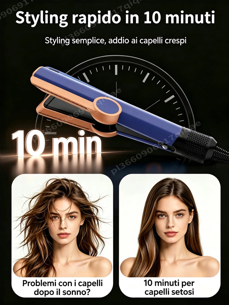 SenCiciMen 2 IN 1 High Quality Hair Straightener Hair Dryer Negative Ion Flat Iron Can Use for Wigs No Damage Hair Hot Styling Tools For Less Frizz Shinier & Smoother Air Straighteners For Women Gift