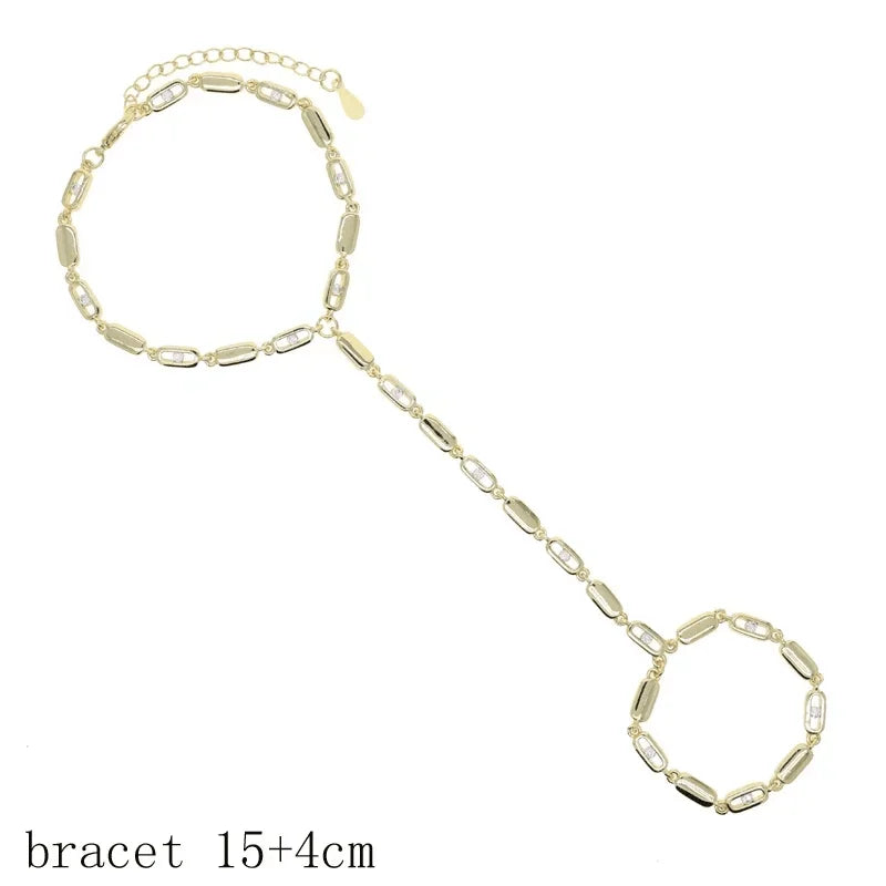 Nuovo speciale color oro Goccia d'acqua Bling Ovale CZ Collana girocollo Lariat Lunga barra a goccia a forma di Y Lunga nappa Gioielli da donna 2025