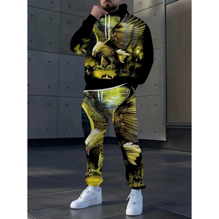 The Design Of Men'S Hooded Sportswear Is Perfect For Both Sports And Fashionable Casual Sets