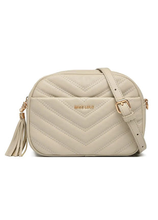Miss Lulu WOMEN'S shoulder bag Tassel Small Crossbody Bag Elegant Golden Hardware handbag For WOMEN'S PlatiNum