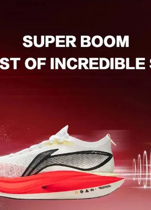 Li-Ning Unisex FEIDIAN 5 ELITE Racing Running Shoes SUPER BOOM LiNing CARBON-FIBER PLATE Shoes Anti-Slip Sneakers ARMV003 PlatiNum