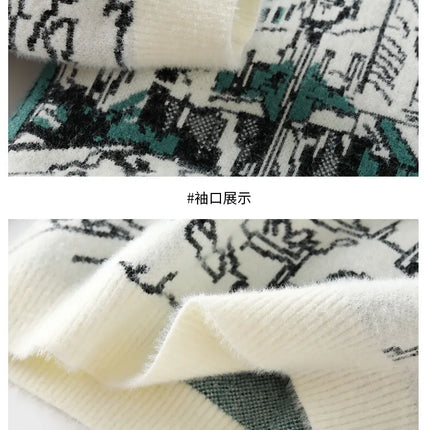 Men Knitted Sweater Stripe Pullovers Printing Round Neck Sweater Autumn/Winter Designer Quality Casual Men Clothing Jumper