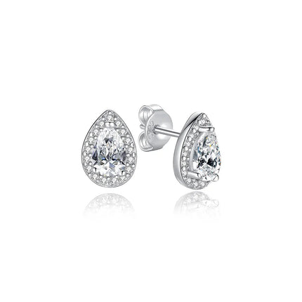 Orecchini Originali in Argento Sterling 925, Modello 2026, a Perno e a Cerchio con Cristalli, per Donna, in Oro Rosa, con Corona, Cuore, Infinito, Ape, Gioielli platinumshop