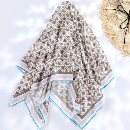 Stampa Cover up Sexy Beachwear Summer Sarong 2024 nuova sciarpa per le donne brasiliano Wrap Beachwear femminile platinumshop