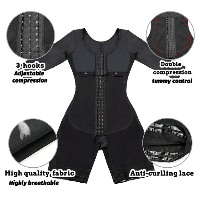 Shapewear Girdles Colombian Faja Shaper Body Slimming Tummy Corset Full Body Reducer Postpartum Carving Bodice Girdle