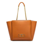 CHCH Women's Tote Bag 2026 Spring New Brown Magnetic Buckle Storage Bag Large Capacity Commuter Chain Bag PlatiNum