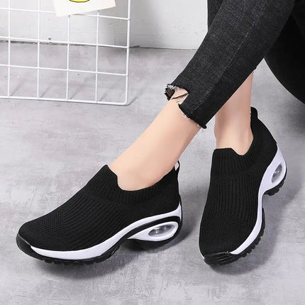 Nuove Scarpe Sportive Casual da Donna Estate 2024, Sneakers con Zeppa e Piattaforma, Scarpe Vulcanizzate Traspiranti per Signore